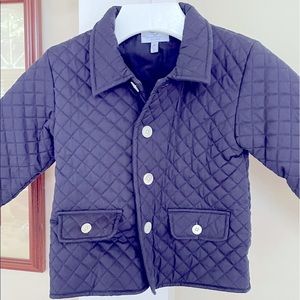 Baby CZ Navy Quilted Jacket